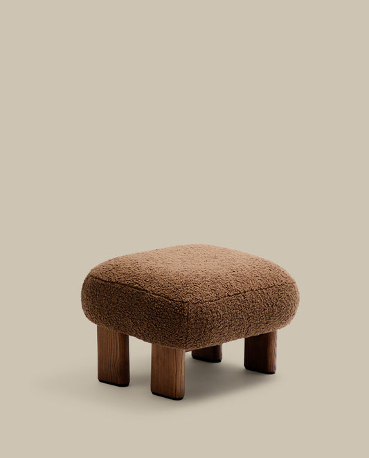 카바나 타우페 부클  FSC100% 월넛컬러 애쉬나무 풋레스트 65x55.4cm