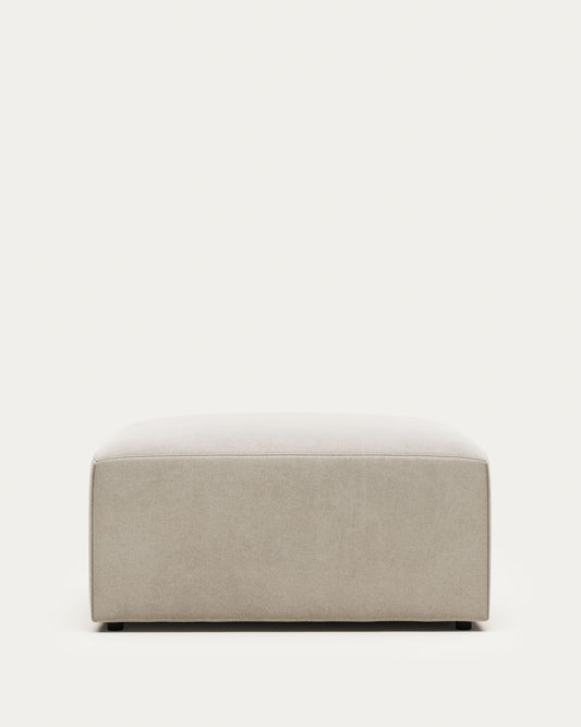 Blok footstool in beige, 90 x 74 cm FSC Mix Credit