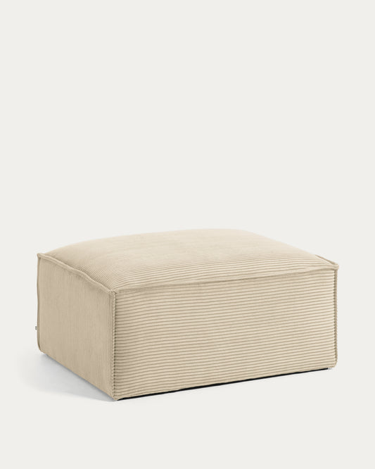 Blok footrest thick ecru corduroy 90 x 70 cm