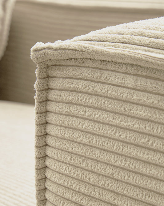 블럭 OEKO-TEX인증 코듀로이 에크루 4인 소파(코너형) 290×290cm