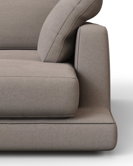 갈라 OEKO-TEX인증 타우페 셔닐 4인 소파(정면우측카우치형) 300cm