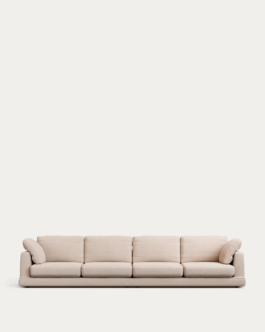 Gala 6-seater sofa beige, 390cm