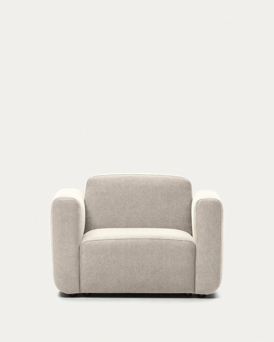 Neom modular armchair in beige FSC Mix Credit