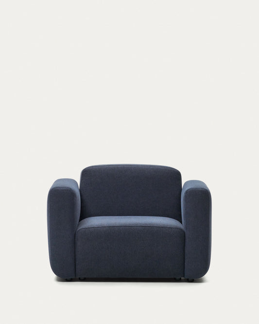 Neom modular armchair in blue FSC Mix Credit