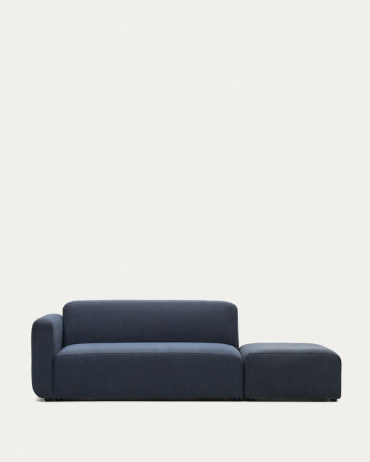 Neom 2 seater modular sofa with back module in blue, 244 cm FSC Mix Credit