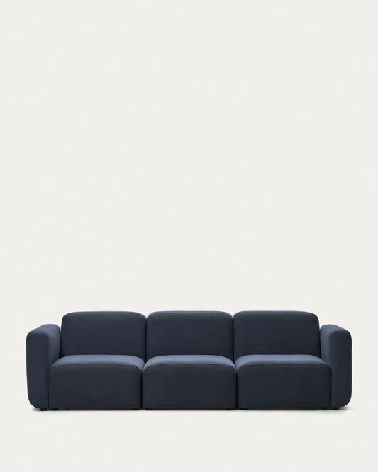 Neom 3 seater modular sofa in blue, 263 cm FSC Mix Credit