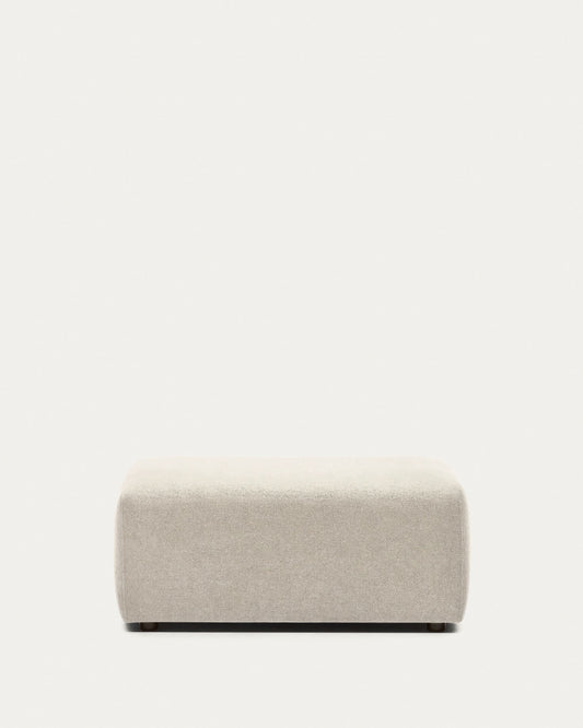 Neom end pouffe in beige, 75 x 89 cm FSC Mix Credit