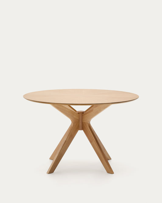 나님 오크베니어 다이닝테이블 Ø120cm (오크)