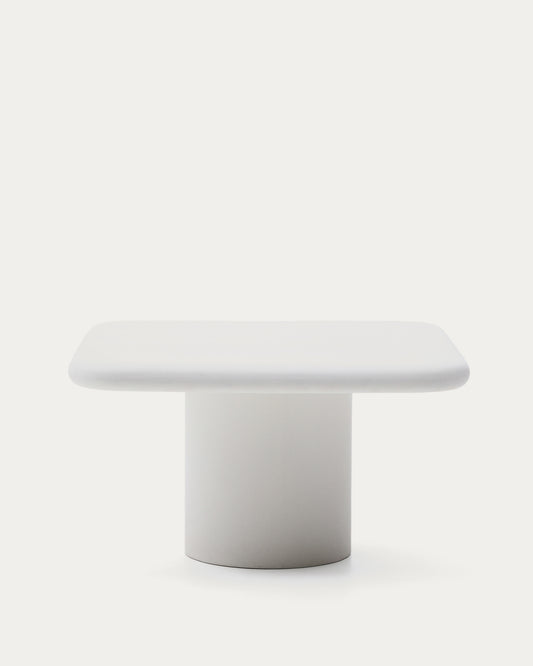 Addaia white cement table 135 x 135cm