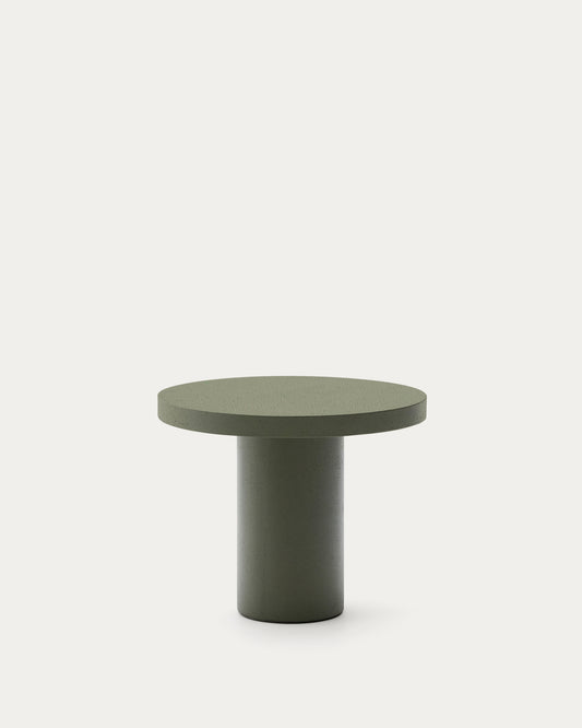 구아블라 시멘트 라운드 테이블 Ø90cm (올리브그린)