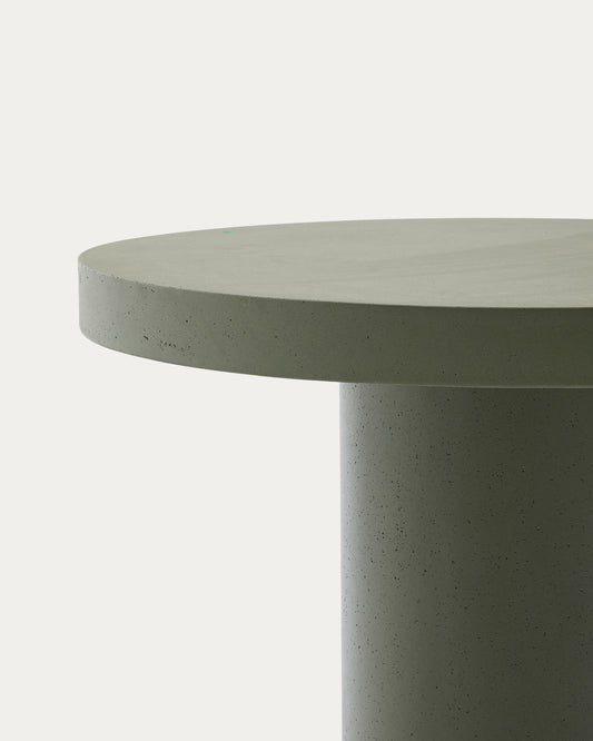 Aiguablava green cement coffee table Ø90cm