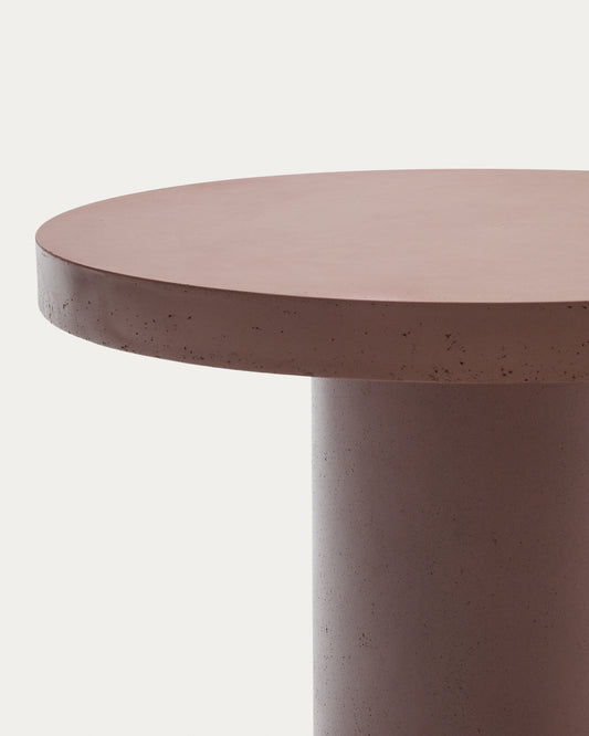 Aiguablava terracotta cement coffee table Ø90cm