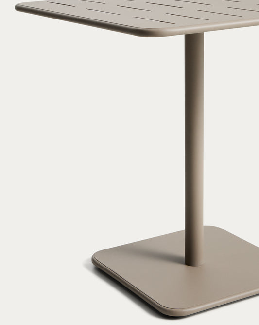 브라이 아웃도어 아연도금 스틸 다이닝 테이블 70 x 70cm (타우페)