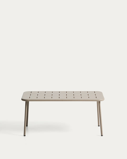 지비아 아웃도어 아연도금 스틸 테이블 90 x 50 cm (타우페)