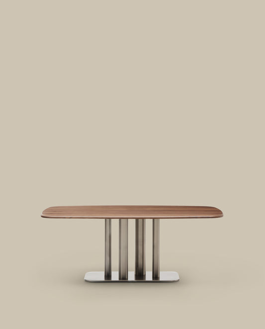 멜바르 월넛 베니어 다이닝 테이블 180x100cm