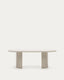 Nealy table in a lacquered MDF in an ecru finish, 200 x 100 cm