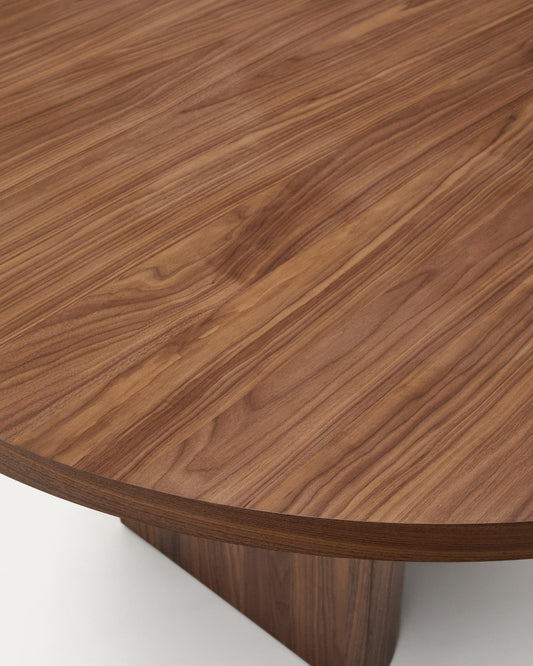 Nealy table with a walnut veneer in a natural finish, 200 x 100 cm