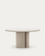 Nealy round table in lacquered MDF in an ecru finish, Ø 150 cm