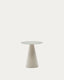 Wilshire tempered glass and metal side table with a matte grey finish, Ø 50 cm