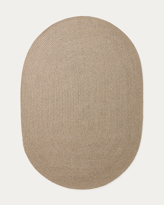 Despas beige synthetic fibre rug 200 x 300cm