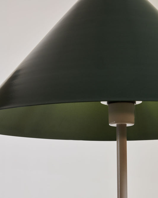 Valentine floor lamp, metal with a green and beige finish